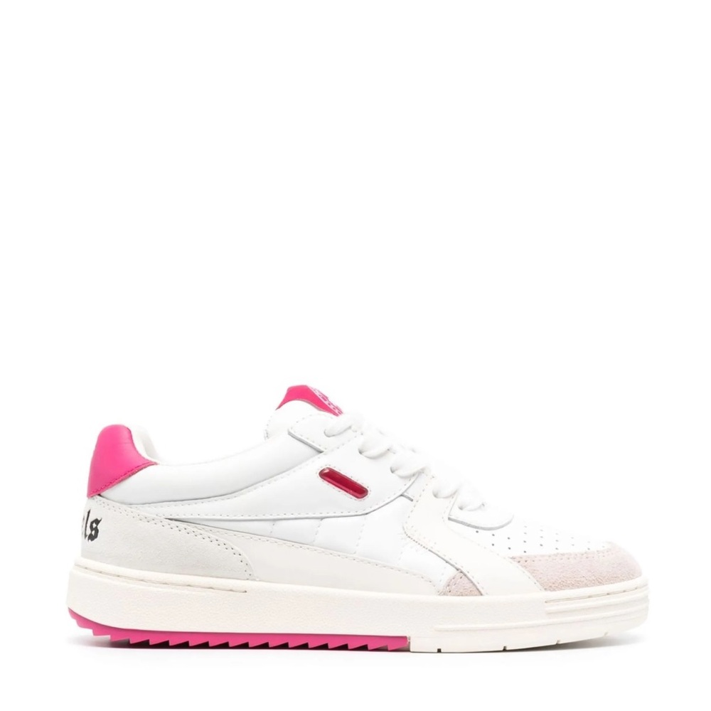Palm Angels White and Pink Women's Sneakers